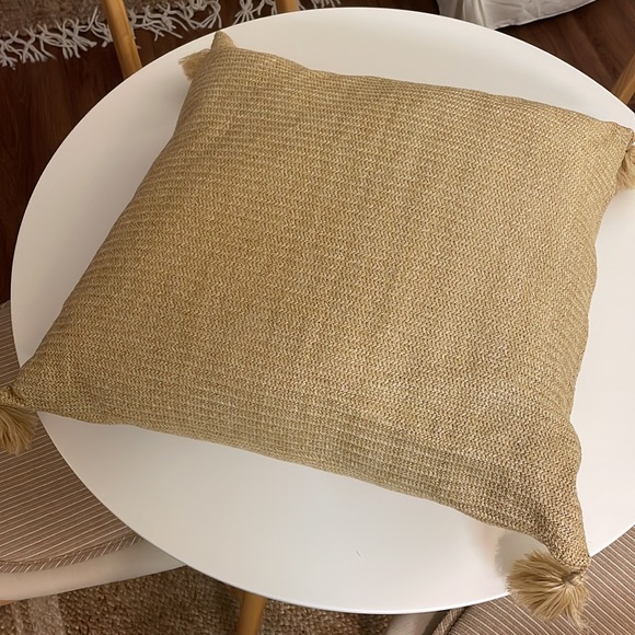 Serena & Lily Santa Cruz Pillow 24"W x 6"D x 24"H in Beige - Picture 2 of 3